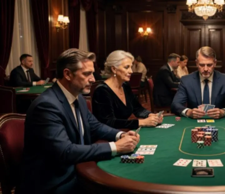 Pokerové stoly v klube RoyaVento