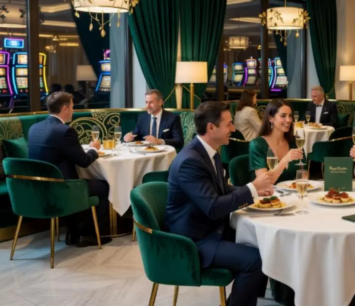 Elegantný interiér kasínovej reštaurácie RoyaVento