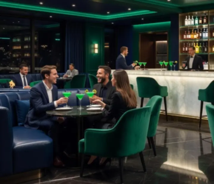Moderná lounge zóna a bar kasína RoyaVento