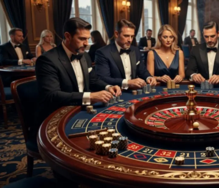 Ruletový stôl v luxusnom kasíne RoyaVento